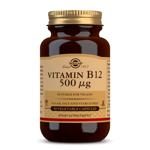 Solgar Vitamin B12 500 mcg 50 caps.