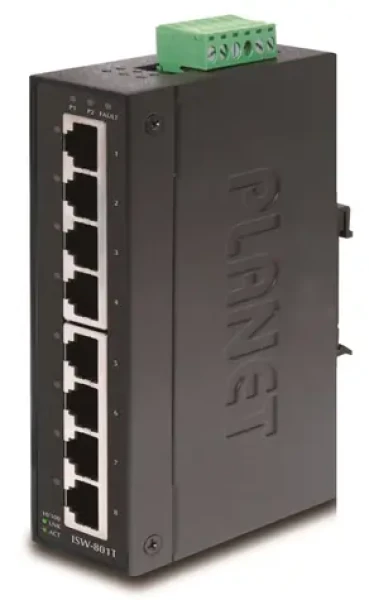 Planet ISW-801T / 8x RJ-45 / DIN / IP30 (ISW-801T)