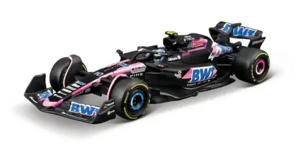 Bburago RACE Formula F1 v dekoratívnom boxe - Team Alpine A524 (2024) #10 Pierre Gasly
