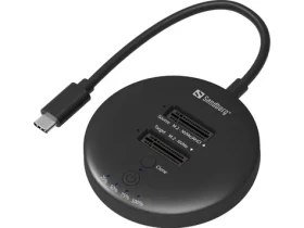 Sandberg USB3.2 Cloner Dock for NVMe M.2 SSD / čítanie + zápis + klonovanie NVMe SSD