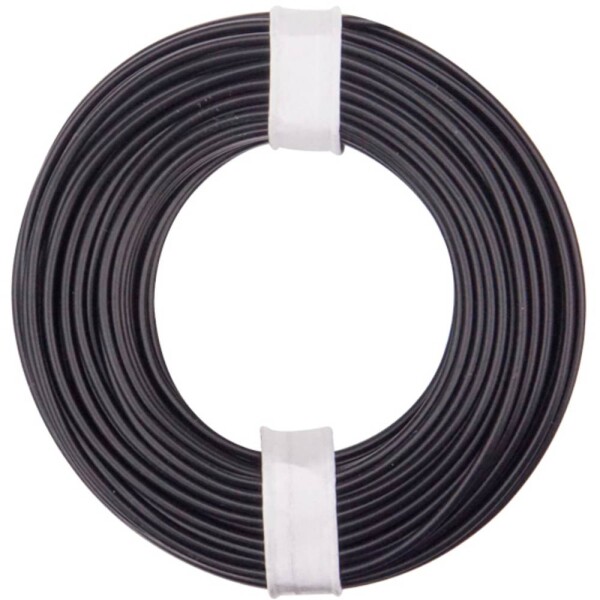 Donau Elektronik 125-011 opletenie / lanko 1 x 0.25 mm² čierna 10 m; 125-011