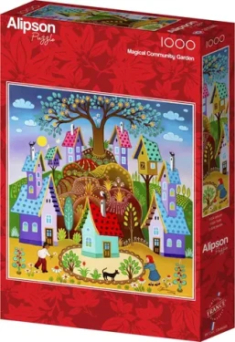 ALIPSON Štvorcové puzzle Magická záhrada
