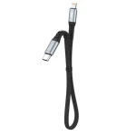 Dudao Dátový kábel L10P / USB-C / Lightning 20W / 0.23 m / čierna (90887)