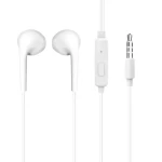 Dudao X10S drôtové slúchadlá do uší biela / s mikrofónom / 3,5 mm mini jack / kábel 1.15 m (204521)