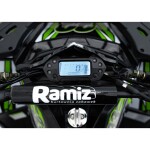 Mamido Detská benzínová štvorkolka RamiGO DISCOVERER 125CC čierno-zelená