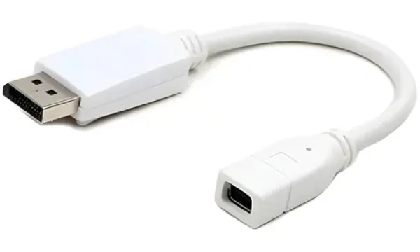 Gembird redukcia mini DisplayPort samica - DisplayPort samec biela / Redukcia / DisplayPort 1.1a (GMBAMDPFDPM001W)