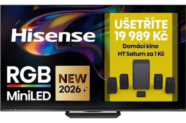 65" Hisense 65UR8S čierna / UHD / Mini LED / HDMI / USB / CI + / LAN / Wi-Fi / DVB-T2CS2 / 50W repro (100002202019)