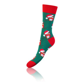 Darčeková krabica zábavných bláznivých ponožiek 4 páry CRAZY SOCKS BOX - BELLINDA - červená 35 - 38