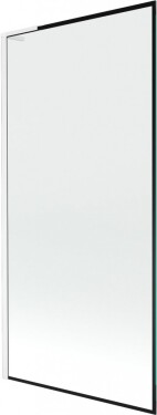 MEXEN/S - Next L vaňová zástena FIX 90 x 150, čierna vzor, biela 895-090-000-03-70-20