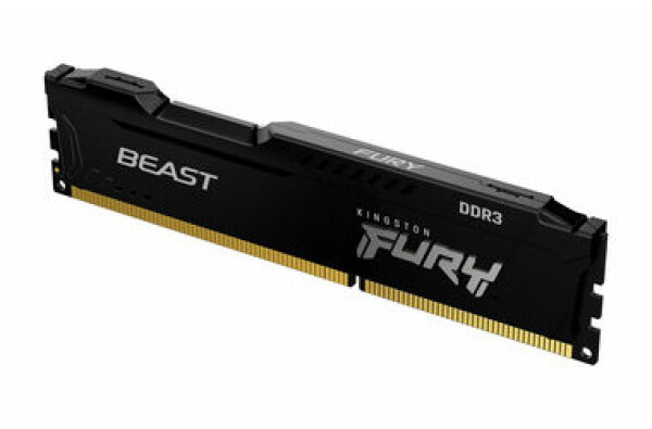 Kingston FURY Beast Black 8GB (1x 8GB) DDR3 1600MHz / CL10 / DIMM / 1.5V / Non-ECC / Un-Registered (KF316C10BB/8)