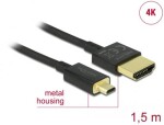 Delock HDMI kábel HDMI-A, HDMI Micro-D 84782 4K HDMI