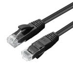 MicroConnect CAT6a 10m čierna / Sieťový kábel / U/UTP / LSZH / PoE (MC-UTP6A10S)
