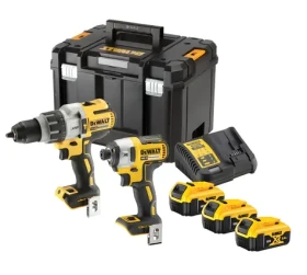 DeWalt XR Štartovacia sada 18V / Aku sada príklepovej vŕtačky a rázového uťahovača / 3x aku 5,0 Ah / kufor TSTAK VI (DCK276P3T)