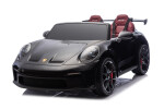 Mamido Mamido Elektrické autíčko Porsche 911 GT3 XXL + MP4 | 24V14Ah | 4x200W | Pre 2 deti | Lakované čierne