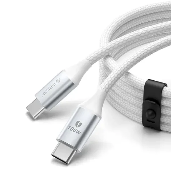 Orico CDX biela / Kábel USB-C na USB-C / PD 100W / 5A / 1 m