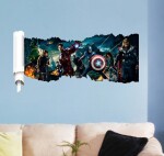 Veselá Stena Samolepka Avengers