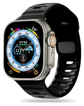 Tech-Protect IconBand Line čierna / Remienok / pre Apple Watch 4/5/6/7/8/9/SE/Ultra 1/2 (42/44/45/49 mm)