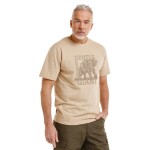 Bushman Pánske tričko Kay, pieskovo hnedé XXXXL