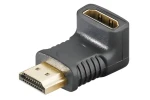 OEM Redukcia HDMI A(M)-A(F) lomená dole / Redukcia / pozlátené konektory (12.92.3123)