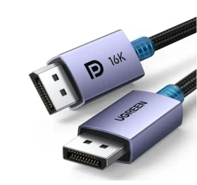 Ugreen DP118 DisplayPort (samec) - DisplayPort (samec) kábel 2 m strieborná (15384)