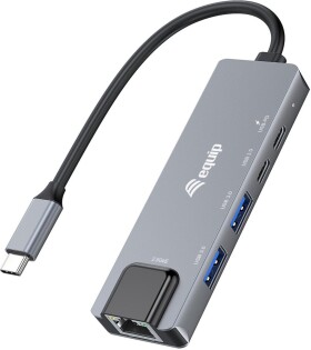 Equip Equip 133496 stacja dokująca Przewodowa USB 3.2 Gen 1 (3.1 Gen 1) Type-C Sivý