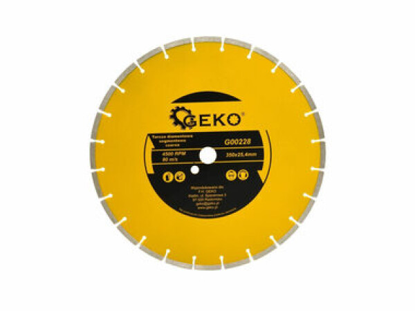 GEKO G00228 / Rezný kotúč diamantový segmentový / 350 x 8 x 25.4 mm (G00228)