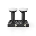 Nedis LNB čierna / Twin Monoblok 6.0 ° / Výstupné pripojenie: 2x F-konektor (SLNBTM60BK)