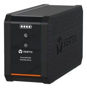 Vertiv PowerUPS 200 Essential čierna / UPS / Line-interactive / 600 VA / 315 W / 4X Schuko (PSA6E-600IT-SCH)