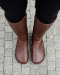 Shapen Glam Brown New Leather barefoot čižmy 40 EUR