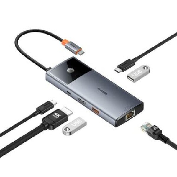 Baseus METAL GLEAM SERIES 6V1 Dokovacia stanica 3.0 USB-C PD HDMI