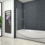 H K - Vaňová zástena S22H 120x140cm - dvojdielna sklopná, číre sklo SE-S22H-12