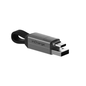 Rolling square inCharge 6 šedá / magnetický kábel 6v1 / USB / USB-C / Lightning / MicroUSB / 15W (RS-SIX01R)