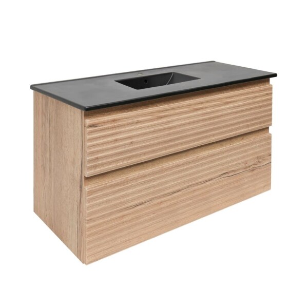 Kúpeľňová skrinka 2 zásuvková s umývadlom Naturel Savona 98x53x44, 8 cm dub Halifax mat SAVONA2100DHC SAVONA2100DHC