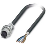 Flush-type connector SACCBP-FS-5CON-M16/1,0-PUR SCO 1419328 Phoenix Contact; 1419328