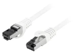 Lanberg CAT8.1 S/FTP 1,5m biela / Patch kábel / RJ45 / LSZH / 40 Gbit/s (PCF8-10CU-0150-W)