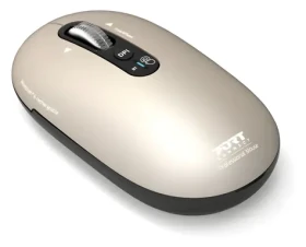 PORT CONNECT Pure MAC perleťová / Bezdrôtová nabíjacia myš / Bluetooth / FreeWheel / 3200 DPI / USB-C (910504)