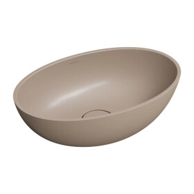 OMNIRES - SHELL M+ umývadlo na dosku, 50 x 32 cm, béžová mat SHELL500UNDB