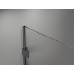 MEXEN/S - Lunar Sprchová zástena WALK-IN pravá 110 x 200, transparent 8 mm, grafit metal 830-110-000-95-00-P