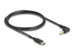 DeLock napájací kábel USB-C - DC 4,0 x 1,7 mm 90 ° / Kábel / 1,5 m / čierny (85665)