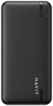 Havit PB92 20000 mAh čierna / Power banka / 2x USB / 1x USB-C / 1x MicroUSB / stav batérie (PB92 black)