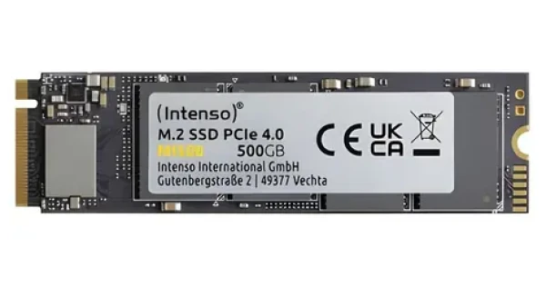 INTENSO MI500 500GB / Interný SSD disk / M.2 2280 / PCIe 4.0 x4 / NVMe 1.4 (3836450)