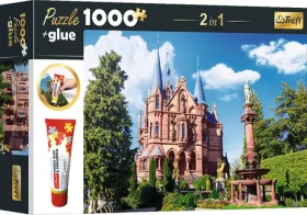 Trefl - Puzzle - 2v1 Zámok Drachenburg v Siebengebirge, Nemecko s lepidlom