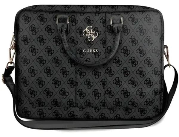 Guess PU 4G Metal Logo šedá / Taška na notebook / 15-16" (57983103536)