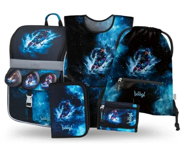 BAAGL SET 5 Zippy Hokej: aktovka, peračník, sáčok, zástera, peňaženka (A-35961)