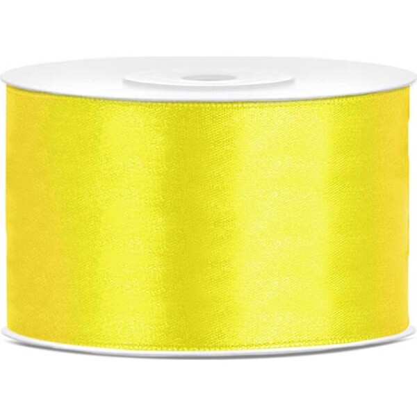 Saténová žltá stuha 38mm/25m - PartyDeco - PartyDeco