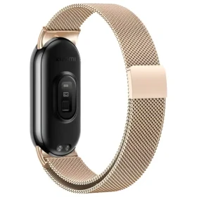 Beline Magnetic Mi Band 10/9/8 ružové zlato / Opasok / nerezová oceľ / magnetický