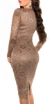 Sexy KouCla Midi-dress with lace champagne 8