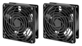 Intellinet 19" vetracia jednotka / stropná montáž / 2 ventilátory / 85 m3/h / 24,9 dB (716154)