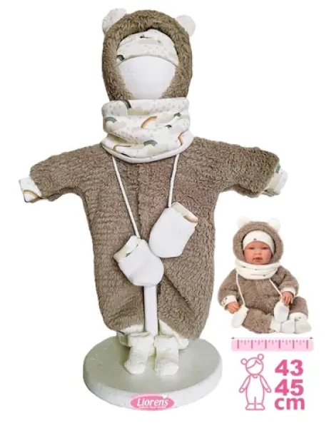 Llorens M844-011 oblečok pre bábiku bábätko NEW BORN veľkosti 43-45 cm