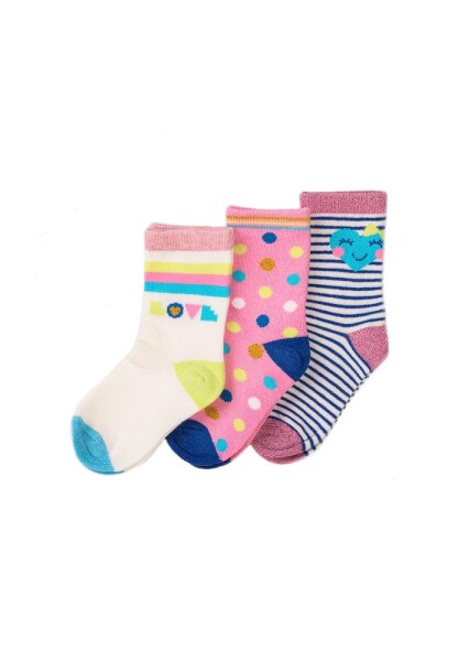 Dievčenské ponožky 3pack, Minoti, KG SOCK 33, dievča - 128/140 | 8/10let